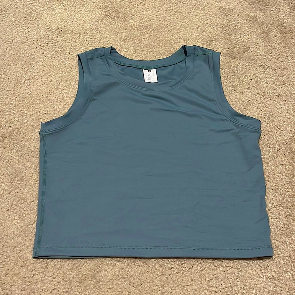 NWOT Paragon Crop Top Everglades Teal - L